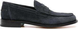 Doucal's penny-slot suede loafers - men - Calf Suede/Calf Leather/Calf Leather - 42.5 - Blue