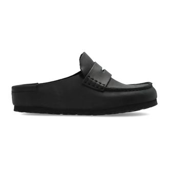 Birkenstock Schoenen, Dames, Zwart, 40 EU, Leer, Naples Wrapped