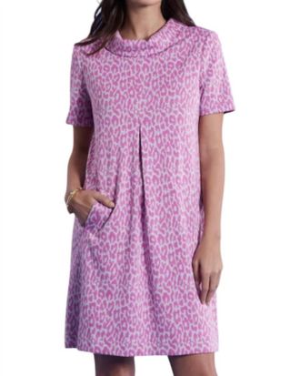 Tyler B&ouml;e Kristen Knit Dress In Cheeky Pink Cheetah