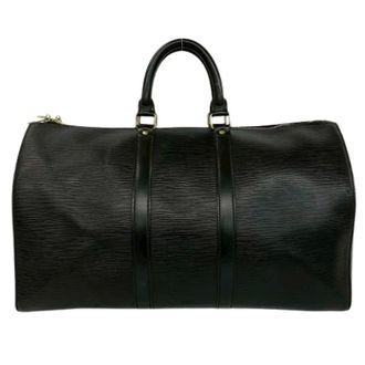 Louis Vuitton Pre-owned Weekend Bags, unisex, Black, Size: ONE SIZE Pre-owned Epi Boston Bag