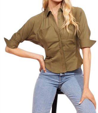 Eva Franco Sibella Shirt In Moss