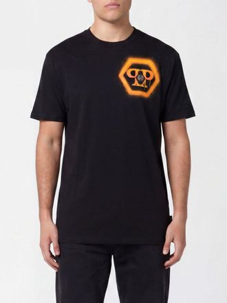 Philipp Plein T-shirt in cotone stampa Hexagon