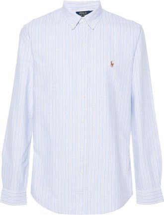 Polo Ralph Lauren striped cotton shirt - men - Cotton - S - Blue