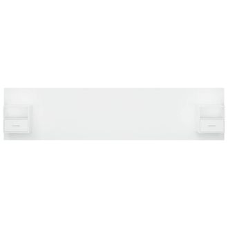 Berkfield Home Classic Bed Headboard with Cabinets White Engineered Wood