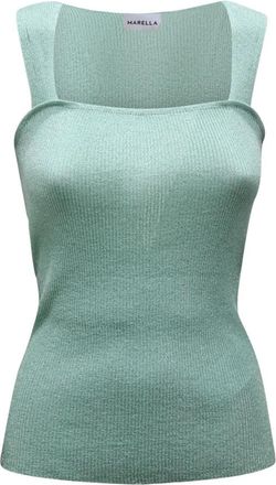 Marella Nasello Tank - Dames - Tops zonder mouwen - Groen - S - Tops
