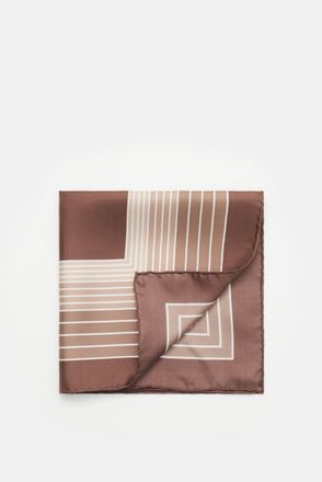 Tom Ford Herren - Einstecktuch blau gemustert