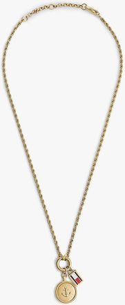Tommy Hilfiger Womens Nautical Charm Necklace - Yellow