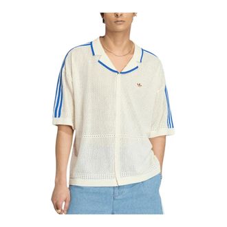 adidas Camisa de Punto Resort - Sport - Hombre - Blanco - XL
