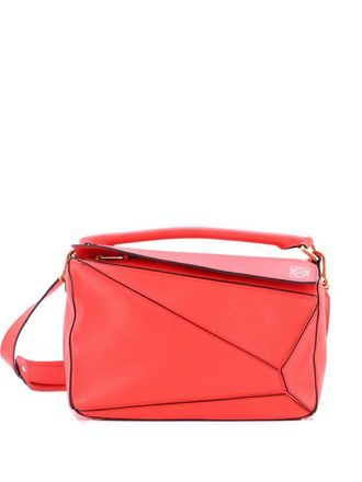 Loewe Puzzle Bag Leather Medium shoulder bag - Rosso