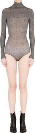 Maison Margiela Long Sleeve Top - Dames - Bodies - Grijs - M - Tops