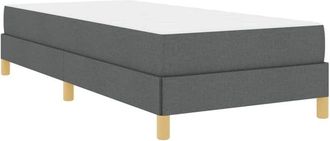 vidaXL Box Spring Bed Dark grey, Brown 90 x 190 cm Vidaxl