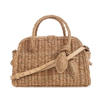 Jacquemus Turismo Small Bag - Dames - Tassen - Beige - Maat: ONE Size Leer