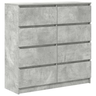 Berkfield Home Sideboard Concrete Grey 100x35x99 cm Engineered Wood | Size: 100 x 35 x 99 cm