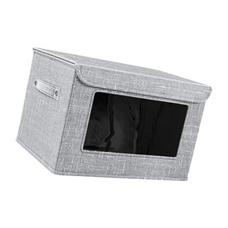 OEM Caja De Almacenamiento De Tela Plegable - Vista De La Ventana Frontal