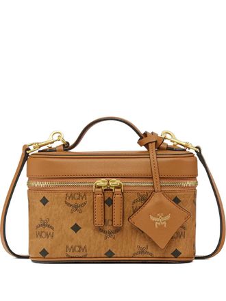 MCM Aren Visetos mini make-up tas - Bruin