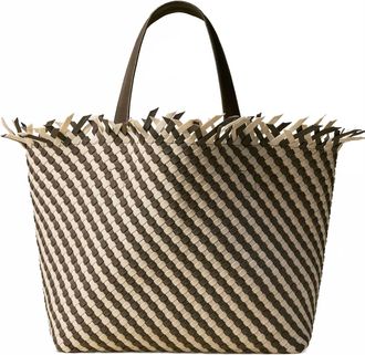 Naghedi Womens Havana Large Tote Bag In Carrara