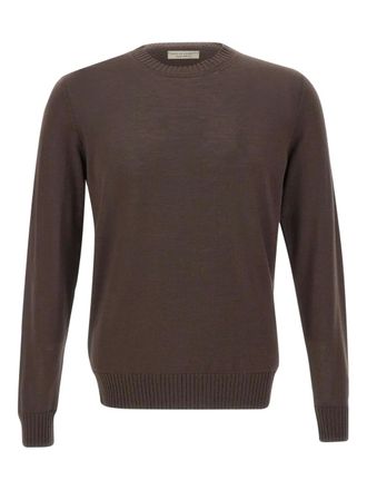 FILIPPO DE LAURENTIIS crew-neck wool sweater - Brown