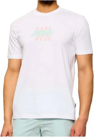 HUGO BOSS Te-Bass T-Shirt - Heren - T-shirts - Wit - XL - Katoen - Tops