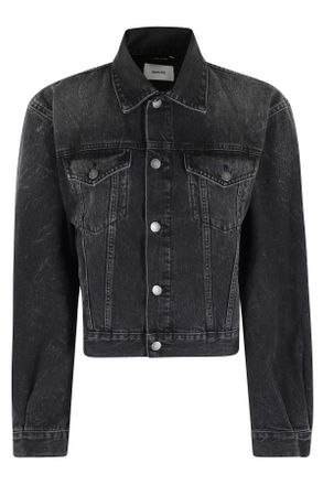 Haikure Vintage Black Simon Authentic Short Cotton Denim Jacket