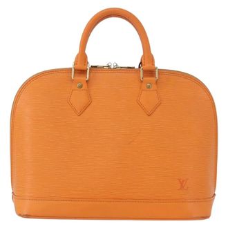 Louis Vuitton Alma Epi Leather Orange Leather Handbag (Pre-Owned)