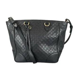 Gucci Pre-owned Cross Body Bags, female, Black, Size: ONE SIZE Pre-owned MicroGuccissima Shoulder Bag