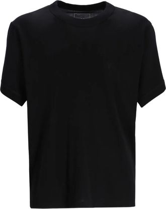 Yohji Yamamoto T-shirt in cotone con logo - BLACK