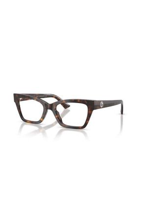 Giorgio Armani 51mm Cat Eye optical glasses in Tortoise at Nordstrom