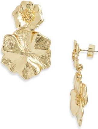 Nordstrom Pansy Drop Earrings in Gold at Nordstrom Rack