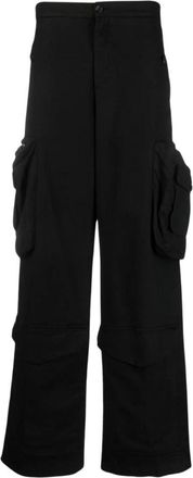 Winnie New York Wijde Cargo Broek - Heren - Wijde Broeken - Zwart - W30 - Katoen - Broeken