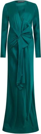 Alberta Ferretti Lange Jurk - Dames - Avondkleed - Groen - S - Kleedjes