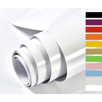 OEM Papel Adhesivo Blanco Con Purpurina Para Muebles, 60 Cm X 5 M, Pegatinas Para Armarios De Cocina Y Muebles De Oficina, L&aacute;mina Adhesiva Decorativa De V