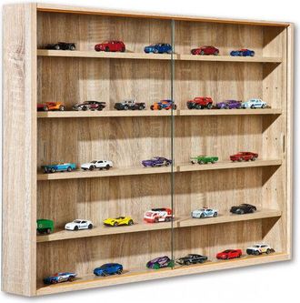 Dmora Vitrina Con Estantes Internos, Color Beige, 10 X 60 X80 Cm., Con Embalaje Reforzado - Dmora