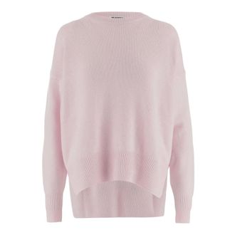 Jil Sander Cashmere Jumper - female - Jil Sander - Round-neck Knitwear - Pink - XS - Knitwear