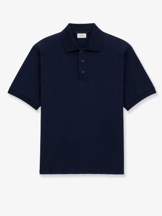 Saint Laurent Polo in materiale riciclato con ricamo Cassandre - SAINT LAURENT - gender_Man
