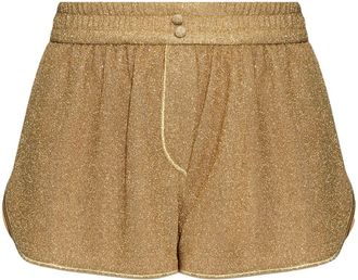 Os&eacute;ree Lumi&egrave;re shorts - women - Polyamide/Metallic Fibre - S - Neutrals