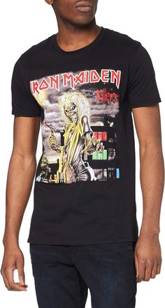Iron Maiden Mens Killers Cover Short Sleeve T-Shirt, Black, XX-Large