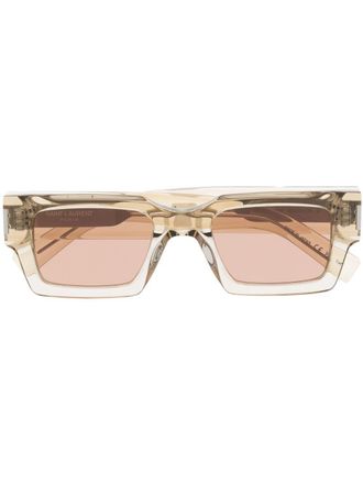 Saint Laurent Eyewear Occhiali da sole SL 572 squadrati - Giallo