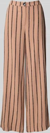 b.young B.Young Stoffhose aus Viskose-Leinen-Mix Modell JOHANNA in Rostrot, Gr&ouml;&szlig;e 38