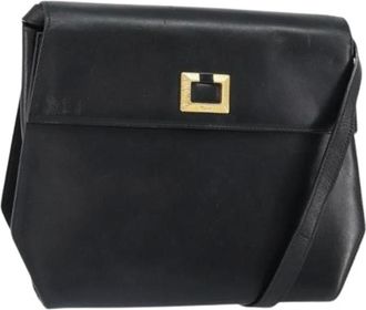 Ferragamo Pre-owned Cross Body Bags, female, Black, Size: ONE SIZE Pre-owned Leather Shoulder Bag