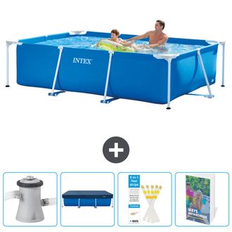 Intex Piscina Con Estructura Rectangular - 260x160x65 Cm - 7-piezas Scb129