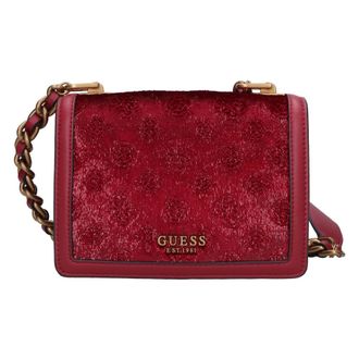 Guess Tassen, Dames, Rood, ONE Size, Leer, Crossbodytas