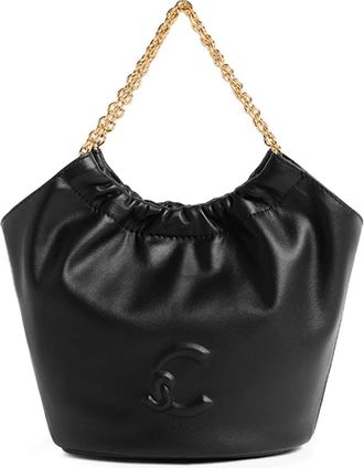 Coccinelle Borsa a spalla mini con catena - Nero