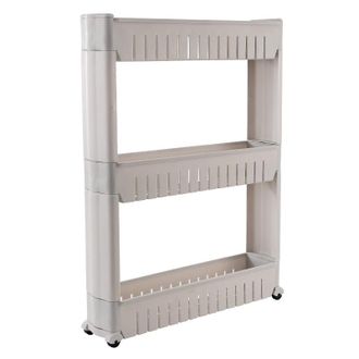 OEM Estanter&iacute;a Delgada De Tres Niveles, Armario De Cocina, Unidad De Almacenamiento Con Ruedas, Carrito De Almacenamiento, Estante De Cocina Con Ruedas, B