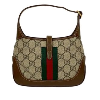 Gucci Pre-owned Jackie 1961 Schoudertas - Dames - Pre-owned - Beige - Maat: ONE Size Leer