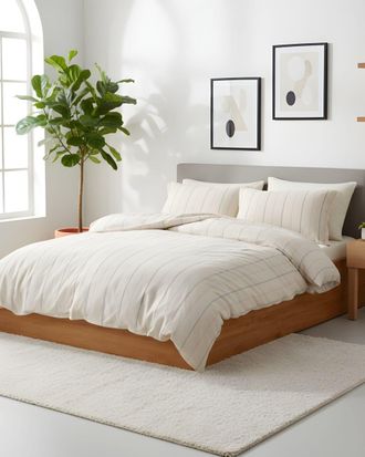 Blanc Avenue Juego de funda de edred&oacute;n 240x220 cm+ 2 FA 65x65 cm 100% algod&oacute;n