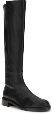 Stuart Weitzman Womens Gisele High Boots Black Calf Leather Bos Taurus