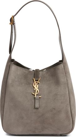 Saint Laurent Small Le 5 &Agrave; 7 Suede Shoulder Bag in Urban Grey at Nordstrom