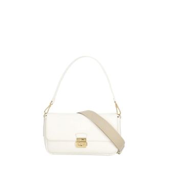 Coccinelle C-Me Lock Medium Shoulder Bag - female - Coccinelle - Shoulder Bags - Beige - ONE SIZE - Bags