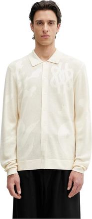 Filling Pieces Breaking Bread Cardigan - Knitwear - Hombre - Beige - XL