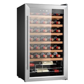 Cecotec Cecotec - Vinoteca 34 Botellas Bolero Grandsommelier 34030 Inox Compressor 80 L Enfriamiento Por Compresor Temperatura Regulable De 5 A 18&ordm;c Control